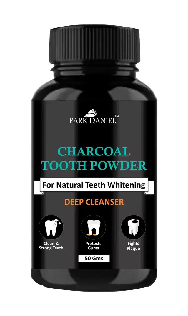 Park Daniel Charcoal Teeth Whitening Powder, 50 g