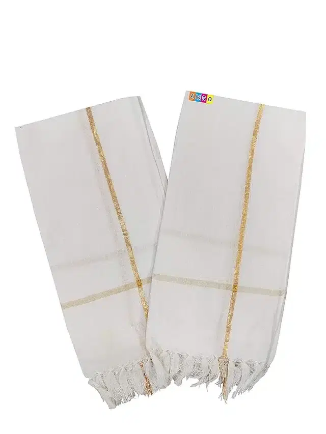 Cotton Bath Towel Set, White, 30x60 Inches