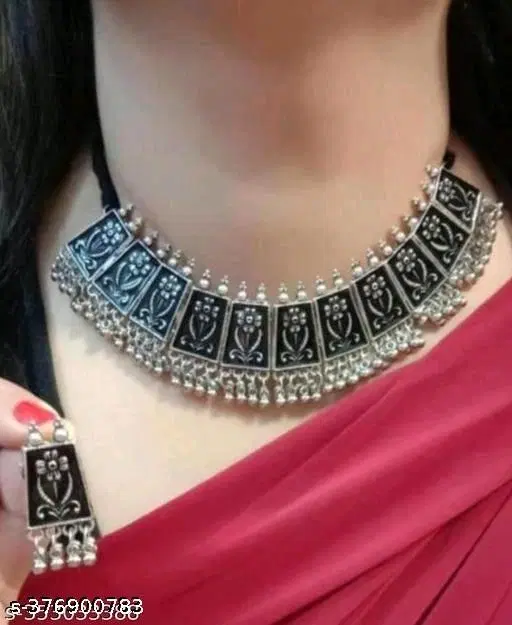 Black Oxidised Jewellery Set