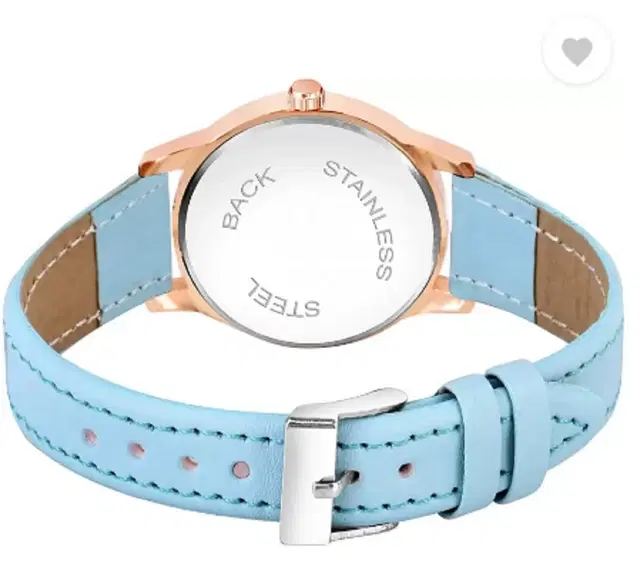 Leather Strap Analog Watch for Women & Girls (Multicolor)