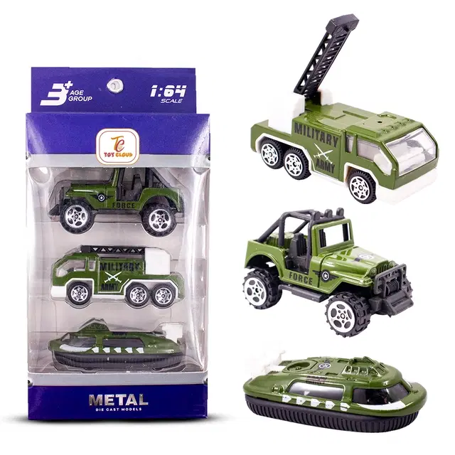 Toy Cloud 1:64 Military Die-Cast Vehicle Set of 3