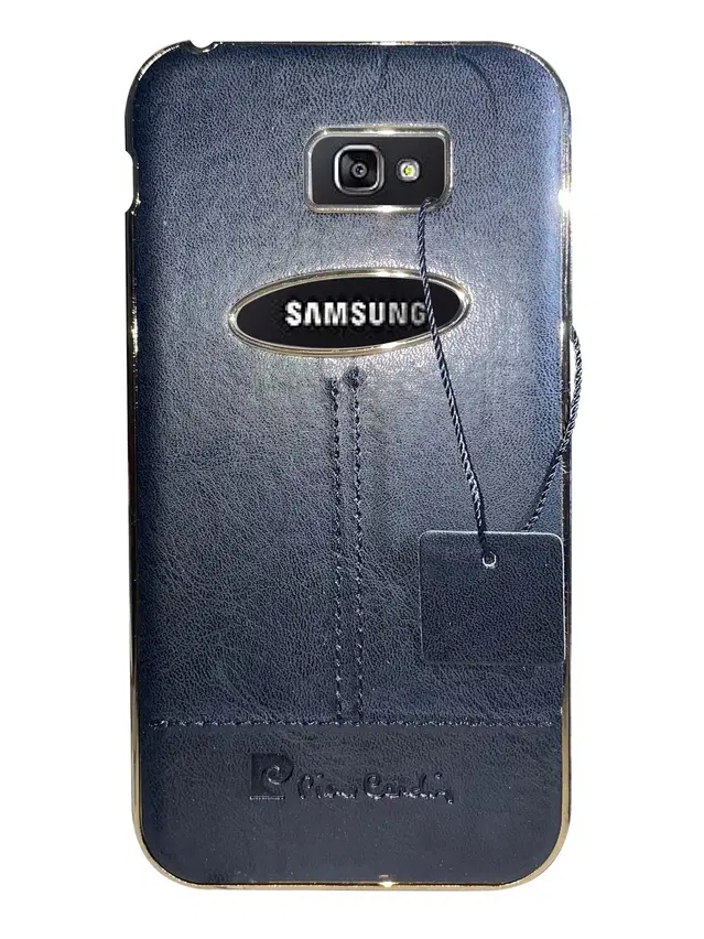 Synthetic Pu Leather Back Cover For Samsung A7, 2016 - A710F, Blue