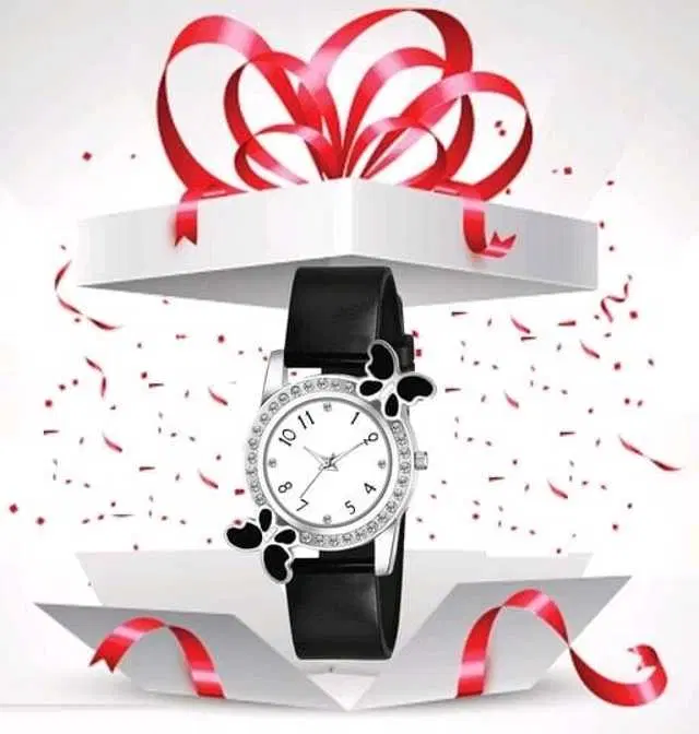 Analog Watch For Womens (Black) (WS-4)