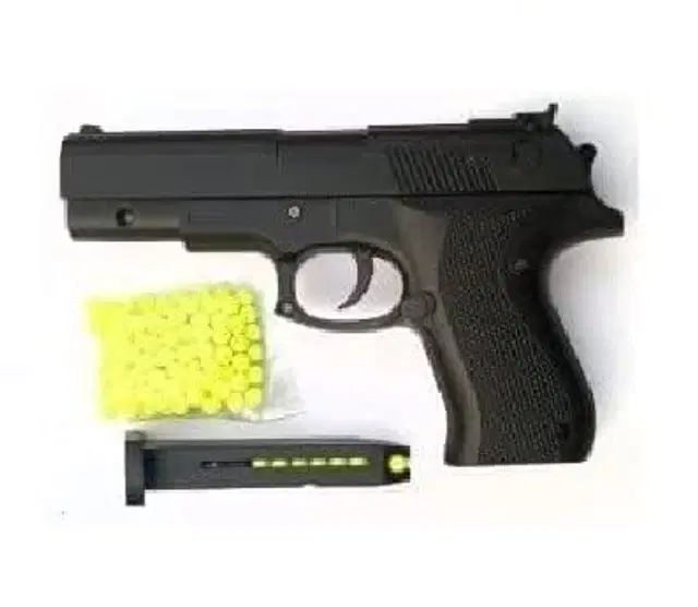 Plastic Gun with Bullets for Kids, Multicolor, Set of 1