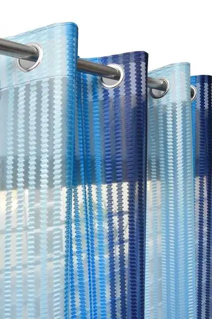 Homefab Polyester Curtains, Blue, 7 Feet, HF-168