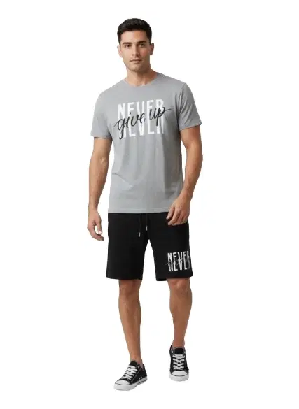 Polyester Printed Co-Ord Set for Men, Multicolour (S)