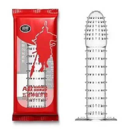 Crystal Dotted Reusable Condom for Men, Transparent, Pack of 1