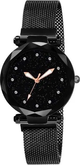 Casual Metal Analog Watch For Women (Black) (MP-40)