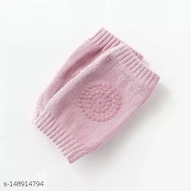 Cotton Anti-Slip Knee Protector Pads for Infants, Pink