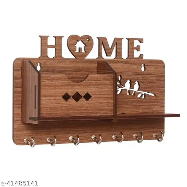Wooden Key Holder, Brown