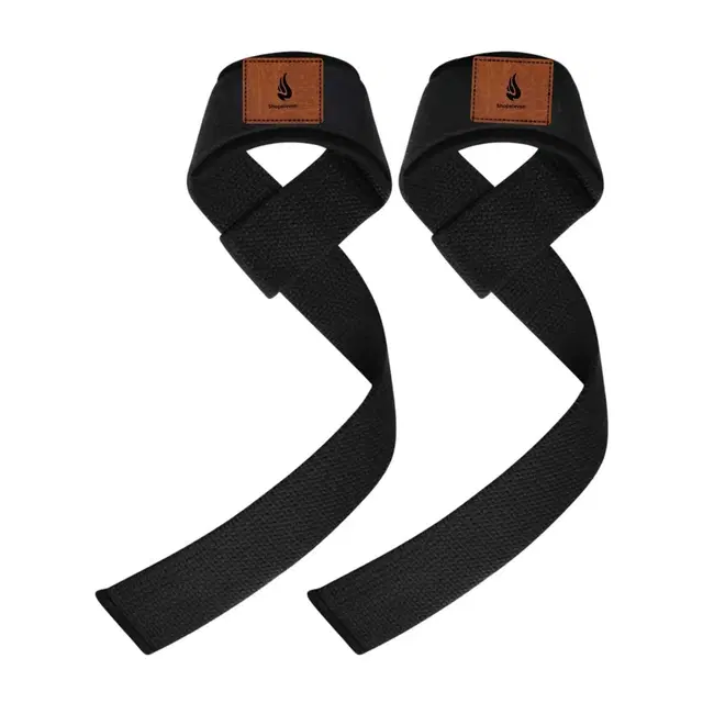 Weight Lifting Straps (Black, Pack of 2)