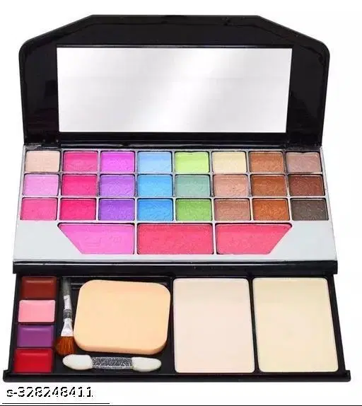KAYI 6155 Multicolor Makeup Kit (Eyeshadows + Compact + Blusher + Lipsticks) All in 1 Makeup Kit for Women's & Girl's - (Pack of 1)