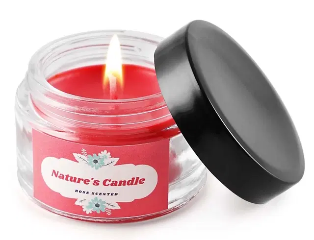 Floish Decor Premium Rose Scented Nature's Candle