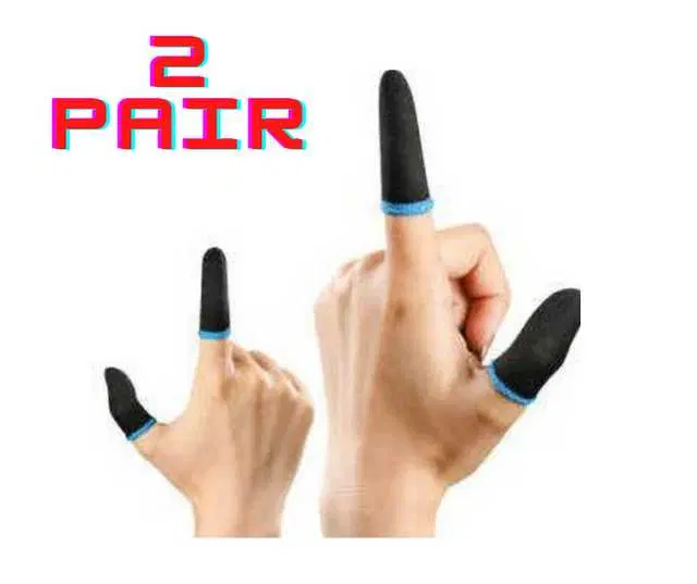 Pubg Gaming Anti-Slip Thumb Multi Color Finger Shelves, Pack Of 2, Multicolor, R-96
