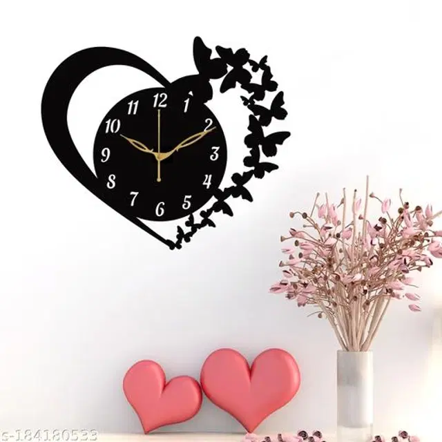 Plastic Wall Clock, Black