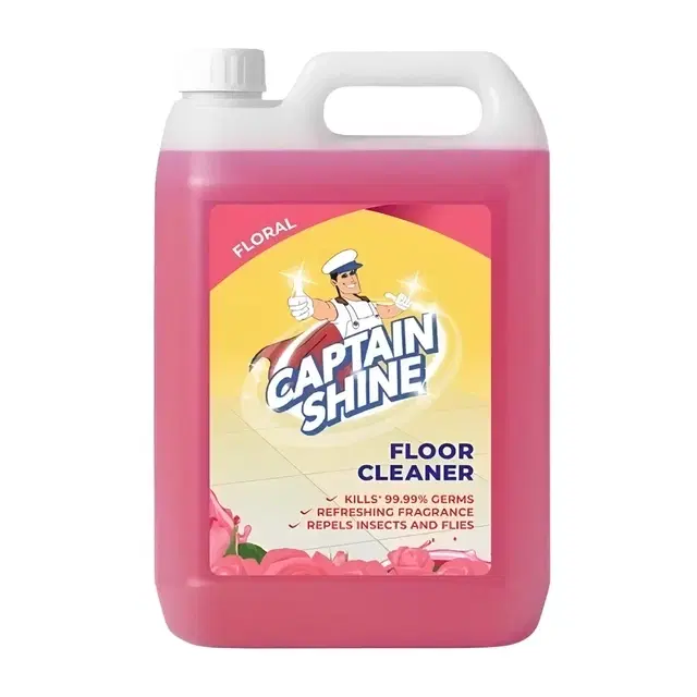Captain Shine Disinfectant Floor Cleaner 5 L (Floral)