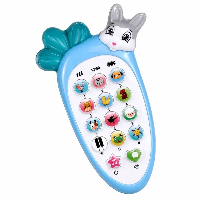 Rabbit Carrot Toy Phone for Kids, Multicolor