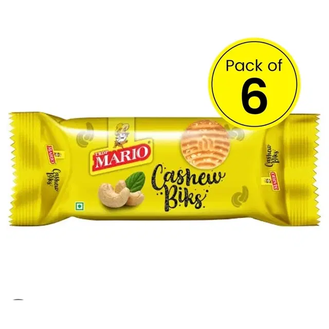 Mario Cashew Biks 6X60 g (Pack Of 6)