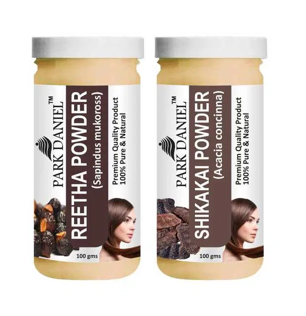 Park Daniel Pure & Natural Reetha Powder & Shikakai Powder, Pack Of 2, 100 g, SE-354