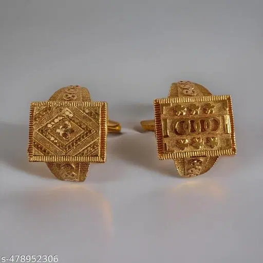 Fancy Rings for Women, Pack of 2 (Gold)