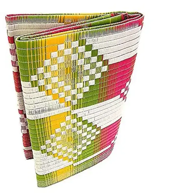 Multipurpose Plastic Chatai, Multicolor, 6x6 feet