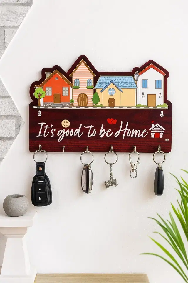 KC Arts Good to be home MDF Key Holder