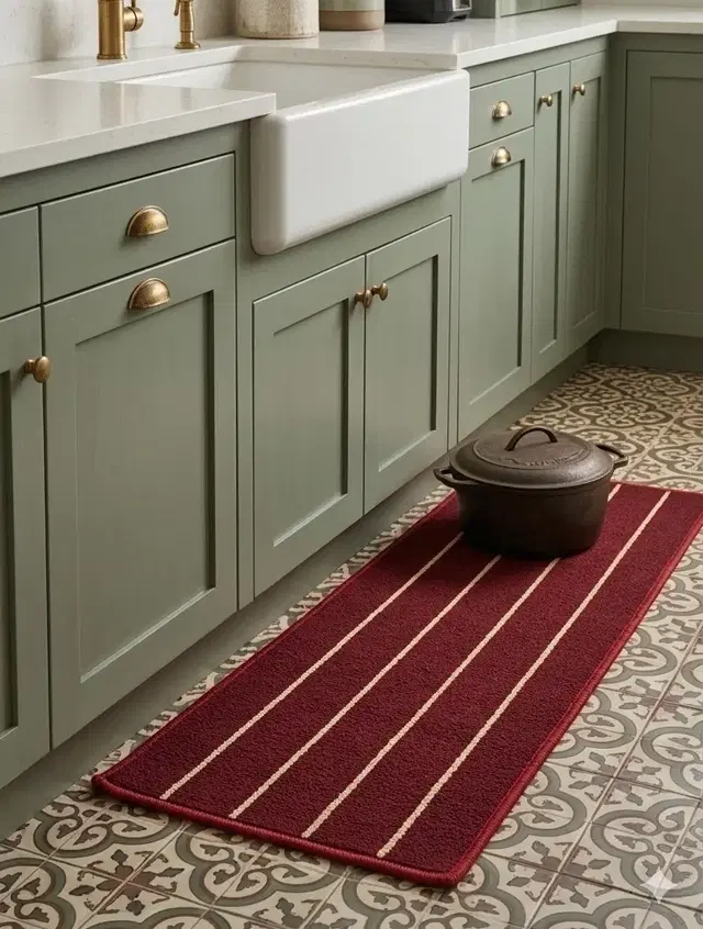 Status PP Kitchen Antislip Runner 40x120cm maroon