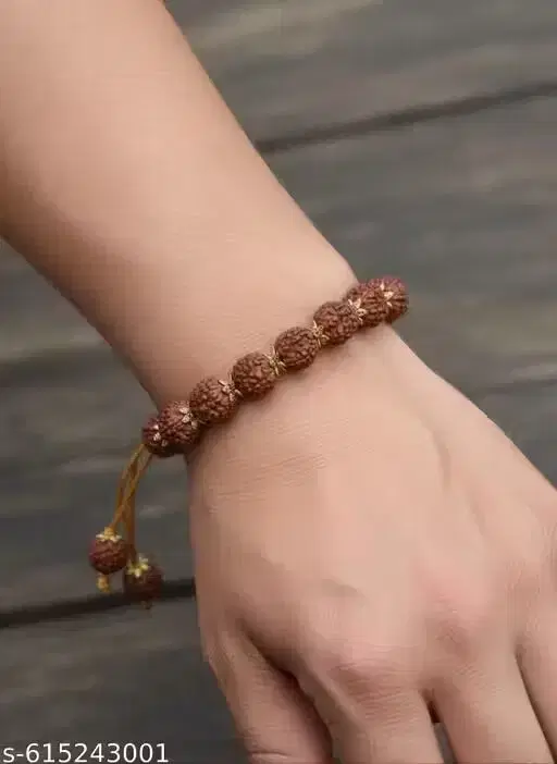 Bracelets for Men (Brown, Free Size)