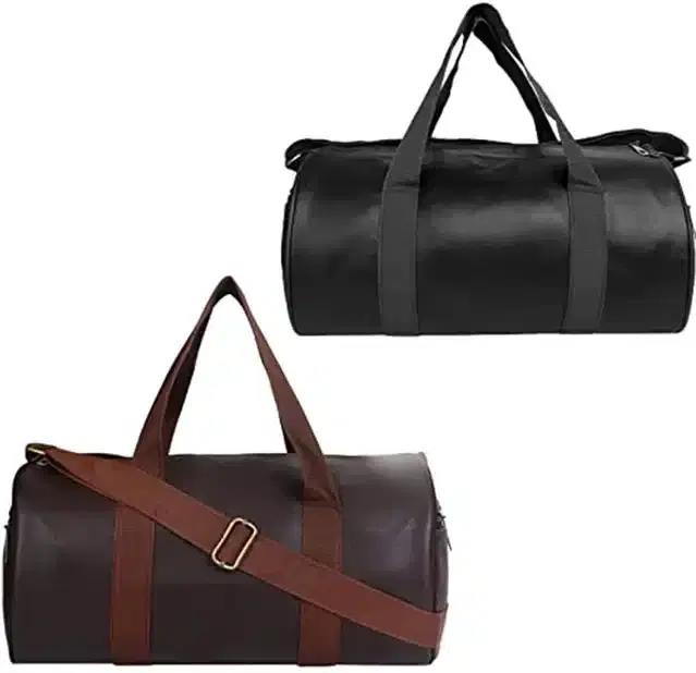 Gym Duffel Bag for Men & Women, Black, Pack of 2