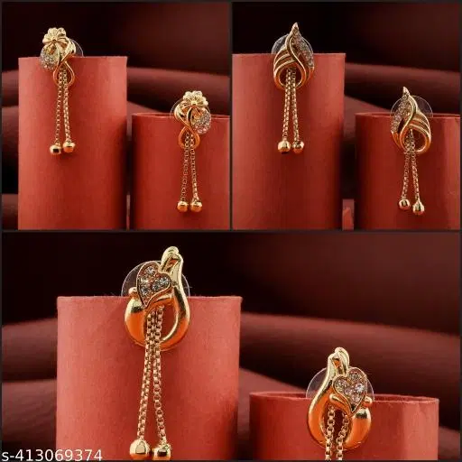 Latest Design Earrings/Studs/Bali Combo For Women'S/Girls