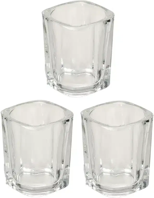 Liquor cum Cocktail Glasses, Transparent, 50 ml, Pack of 3
