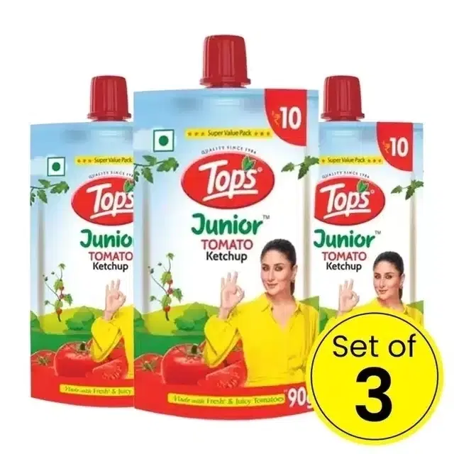 Tops Junior Tomato Ketchup 3X85 g (Set of 3)