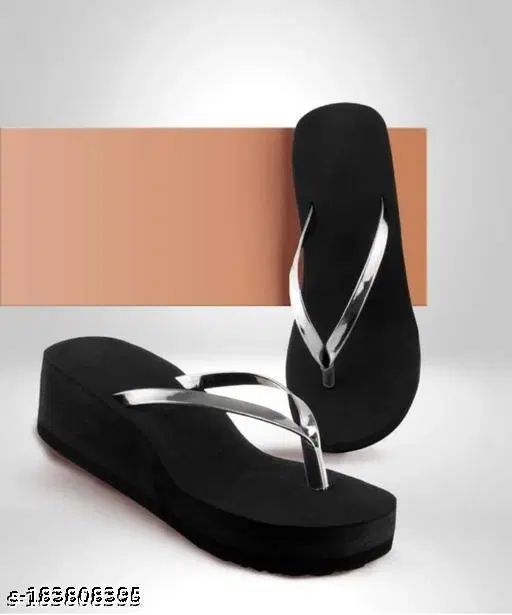 Flip-flops for Women (Silver, IND-3)