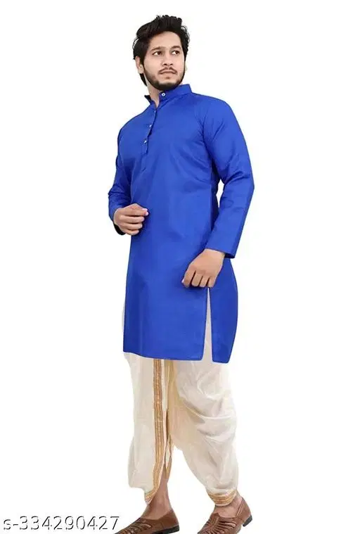 Kurta for Men (Blue, M)