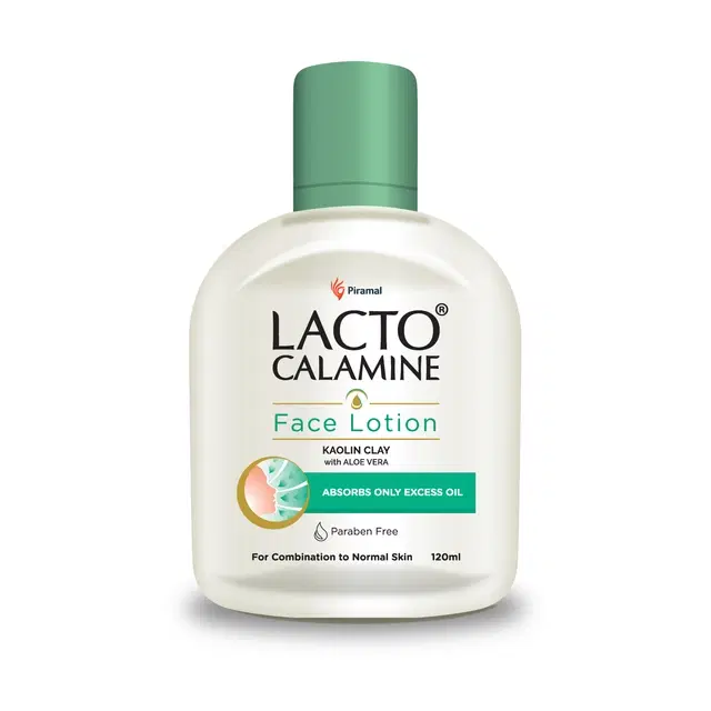 Lacto Calamine Face Lotion With Aloe Vera 120 ml (For Normal Skin)