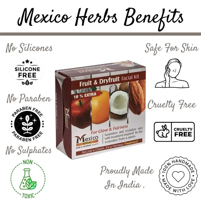 Maxico Herbal Fruit & Dry Fruit Facial Kit