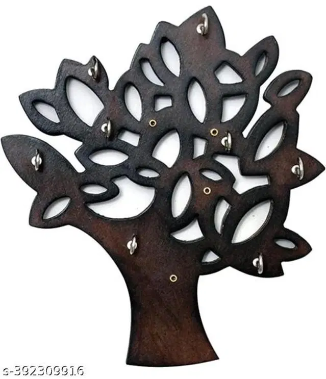 Wooden Key Holder, Brown