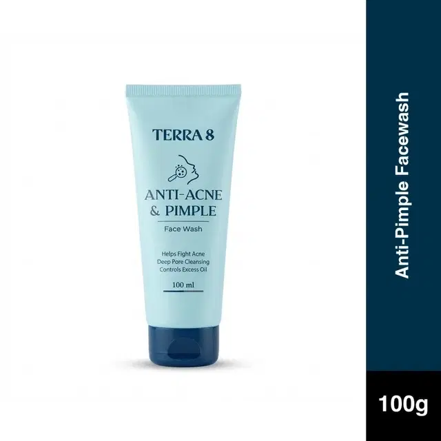Terra 8 Anti-Pimple Facewash 100ml (Tube)