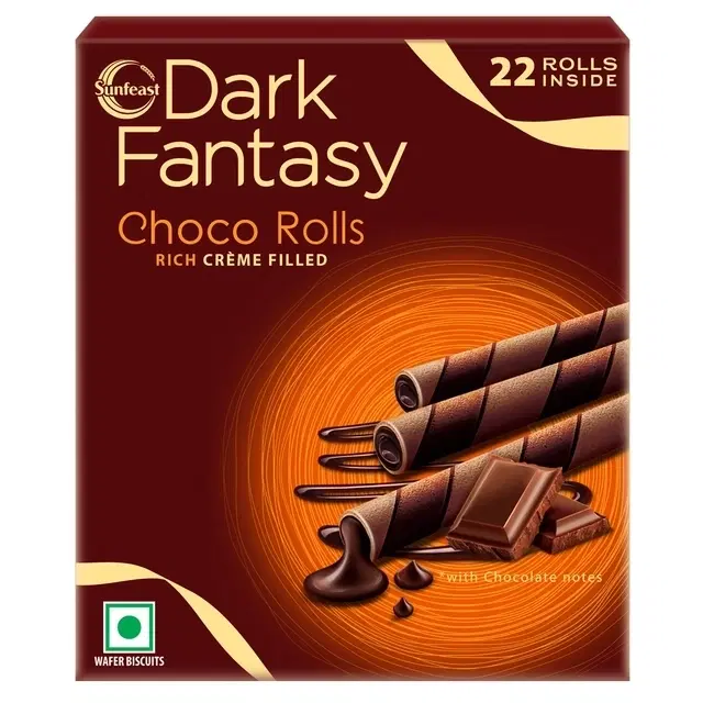 Sunfeast Dark Fantasy Choco Rolls Wafers 180 g