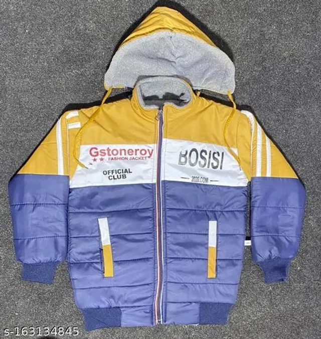 Polyester Jacket for Boys (Multicolor, 3-4 Years)