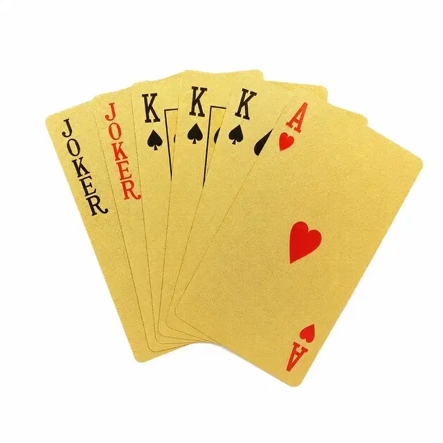 Gold Playing Cards [Waterproof, PVC, Gold]