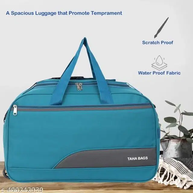 Polyester Duffel Bags, Sky Blue