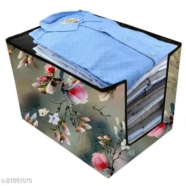 PVC Foldable Under Bed Storage, Multicolor, Pack of 2