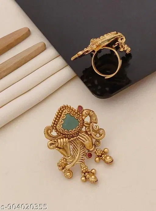 Heritage Ring for Women (Multicolor, Free Size)