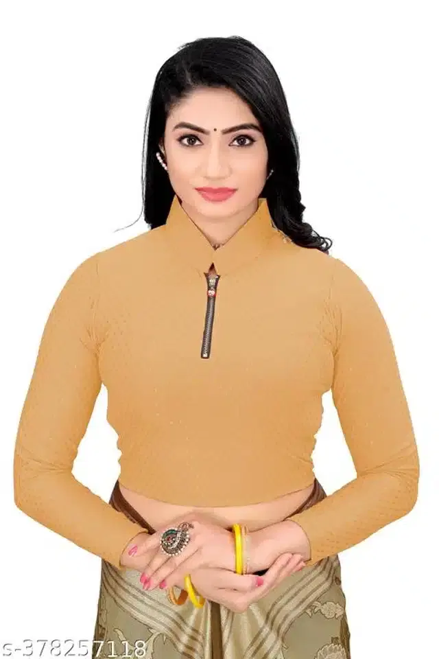 Three-Quarter Sleeves Blouse for Women (Golden, 28)