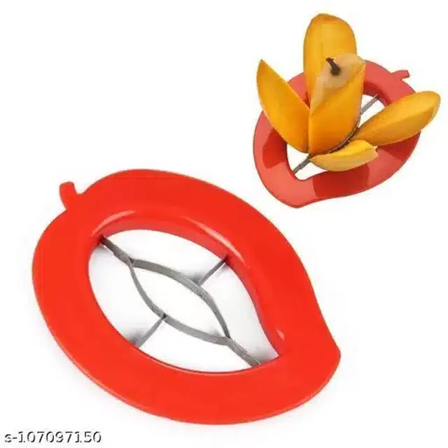 Stainless Steel Mango Cutter, Red