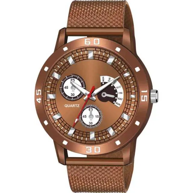 Casual PU Analog Watch For Women (Brown) (MP-132)
