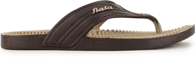 Bata Eva Flipflops for Men (Brown, 6 UK/India)