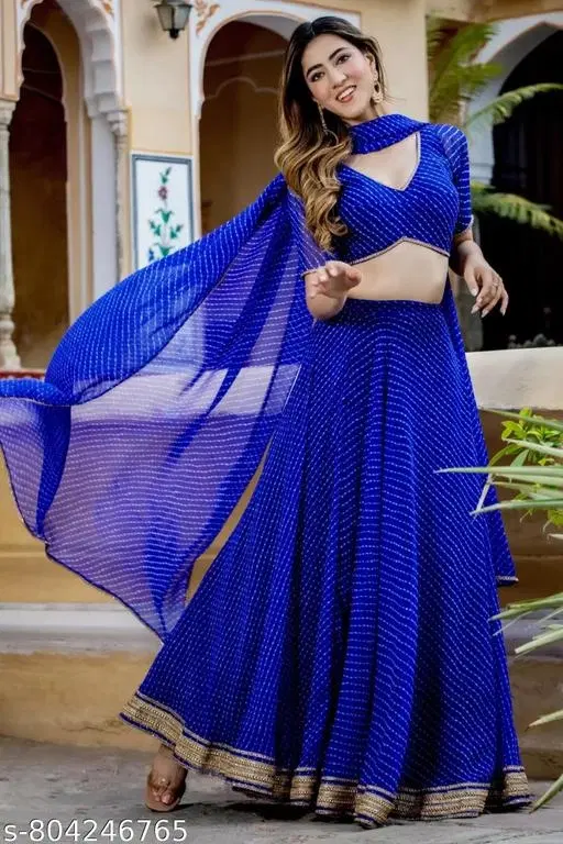 Lehenga Choli for Women (Free Size)