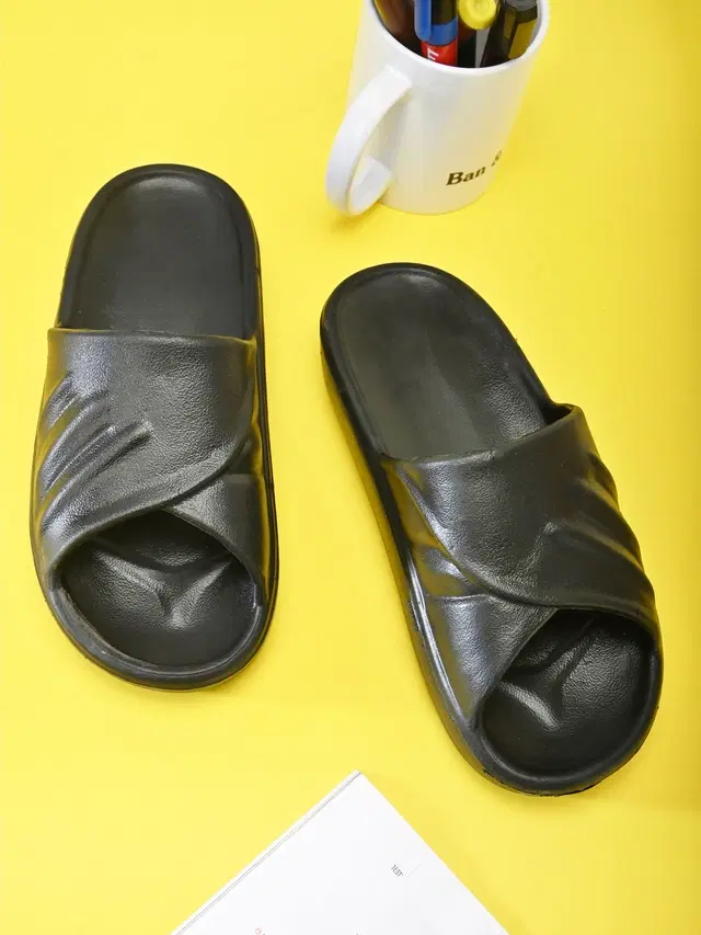 Sliders for Women (Black, 7)